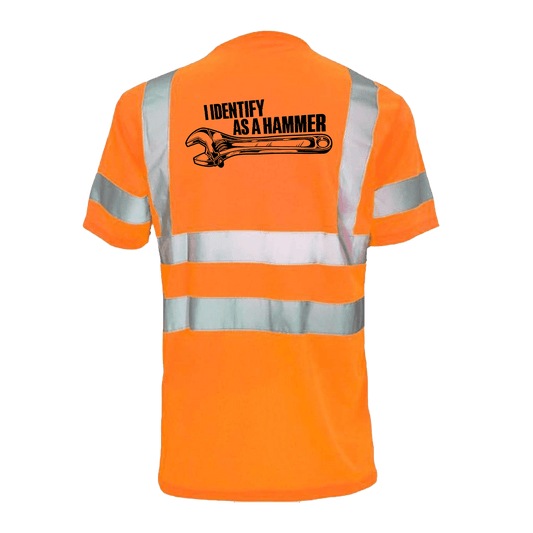 Identify As A Hammer - Reflective Safety T-Shirt