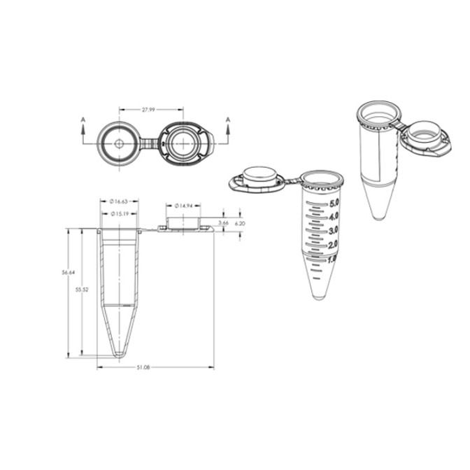 5ML Micro-Centrifuge Tubes (Snap-top)