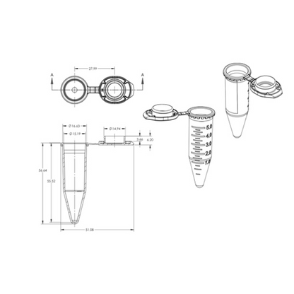 5ML Micro-Centrifuge Tubes (Snap-top)