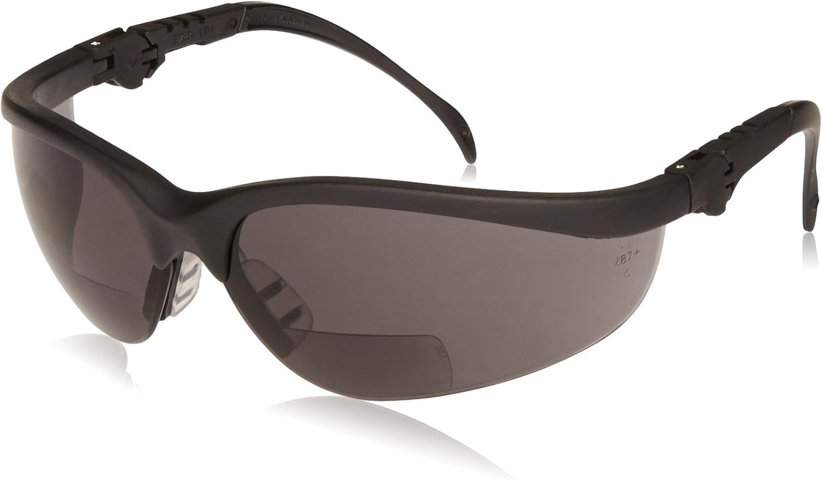 MCR Safety Klondike KD3 Magnifiers Bifocal Safety Glasses with Gray Lenses