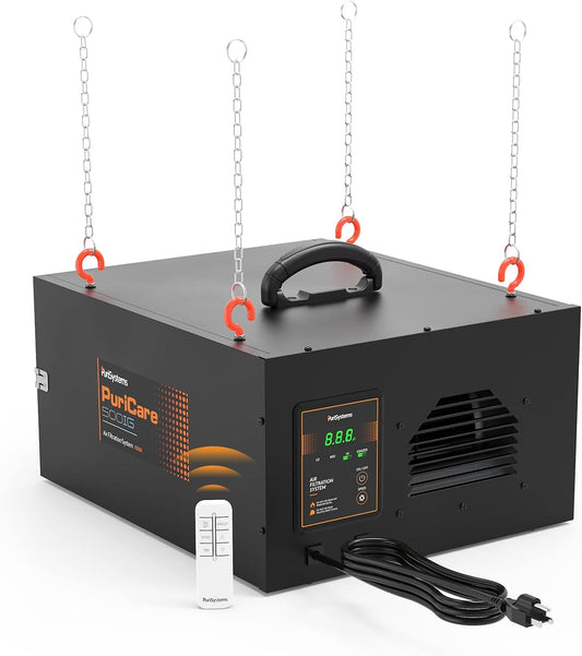 AlorAir PuriCare 500IG Air Filtration System 3-Speed Remote