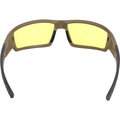 Crossfire Cumulus Safety Glasses Tan SDE with HD Yellow Lenses