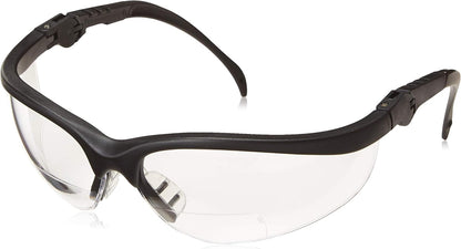 MCR Safety Klondike KD3 Magnifiers Bifocal Safety Glasses with Clear Lenses