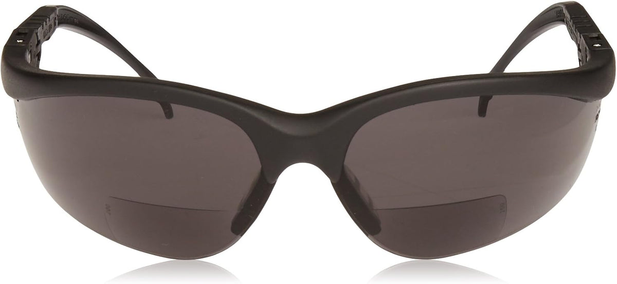 MCR Safety Klondike KD3 Magnifiers Bifocal Safety Glasses with Gray Lenses