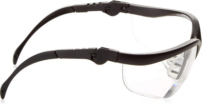 MCR Safety Klondike KD3 Magnifiers Bifocal Safety Glasses with Clear Lenses