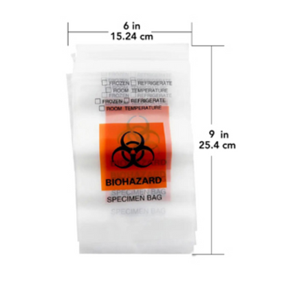 6x9 Specimen Transport Bags