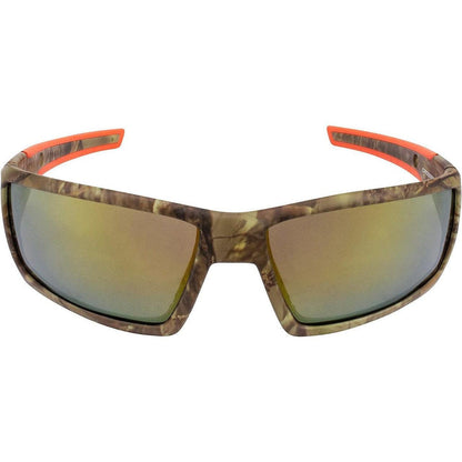 Crossfire Cumulus Safety Glasses Camo with Gold Mirror Lenses