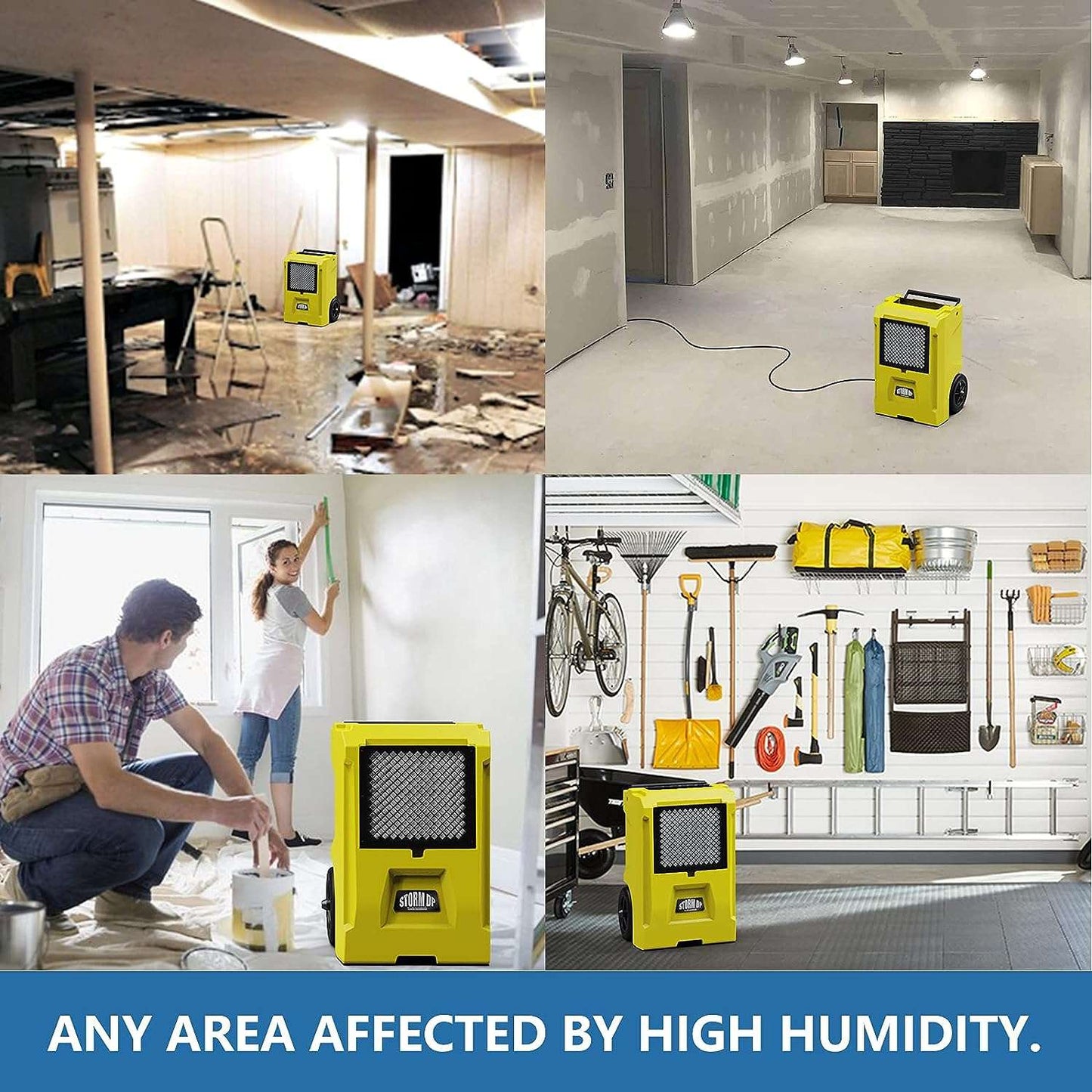 AlorAir Storm DP Single-Voltage | APP Control 110 PPD Commercial Dehumidifier