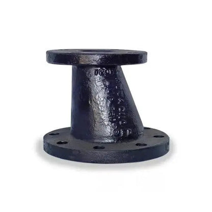 8" X 6" Black Cast Iron Eccentric Flanged Reducer