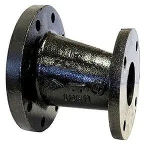 8" X 6" Black Cast Iron Eccentric Flanged Reducer