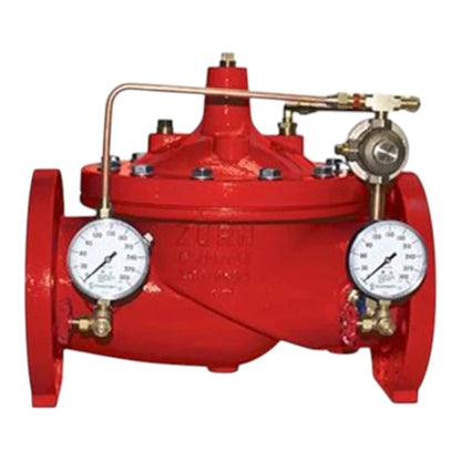 8" Red Pressure Det W/Grv Bfv