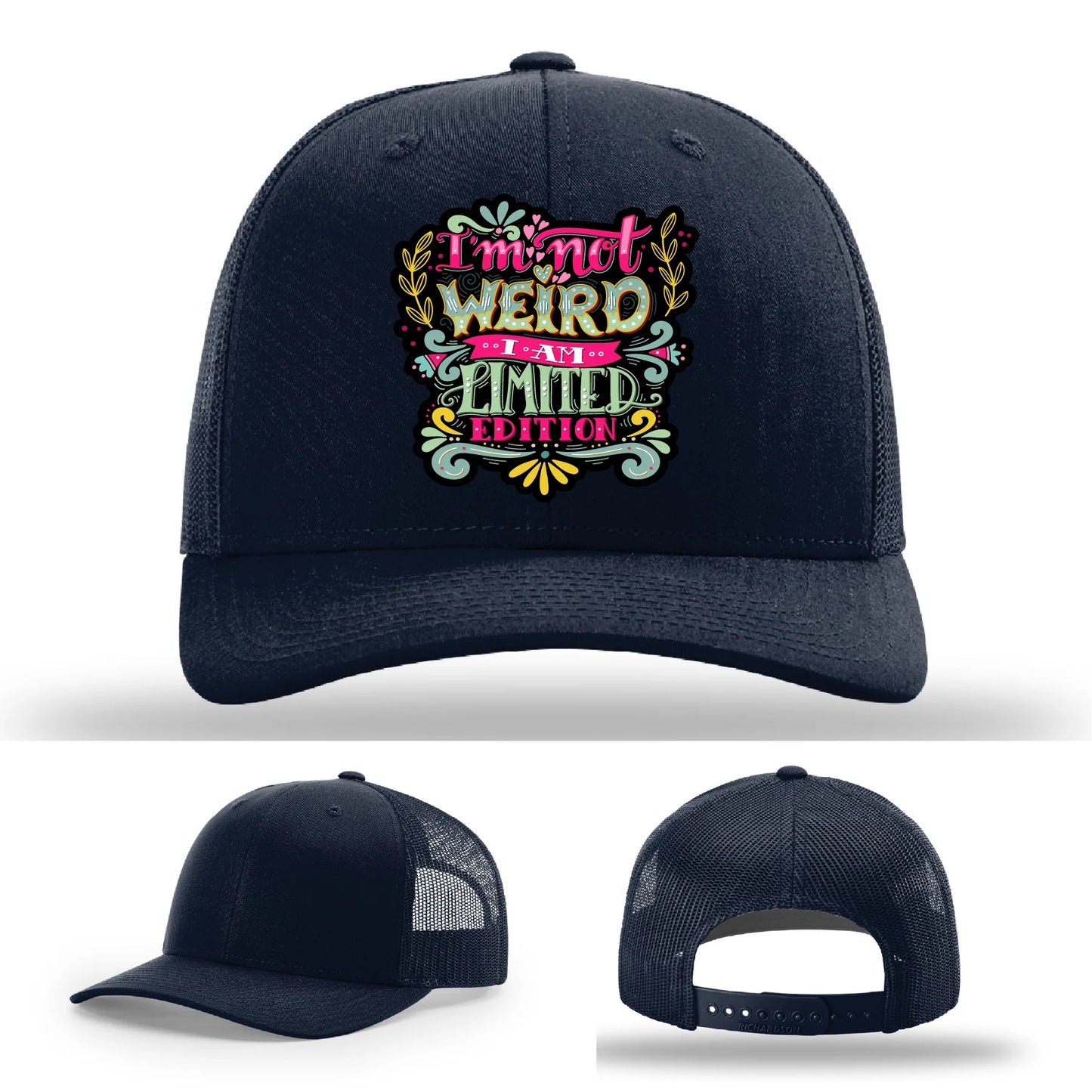 I’m Not Weird Leather Patch Hat