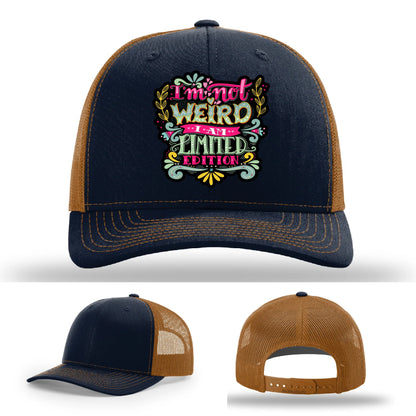 I’m Not Weird Leather Patch Hat