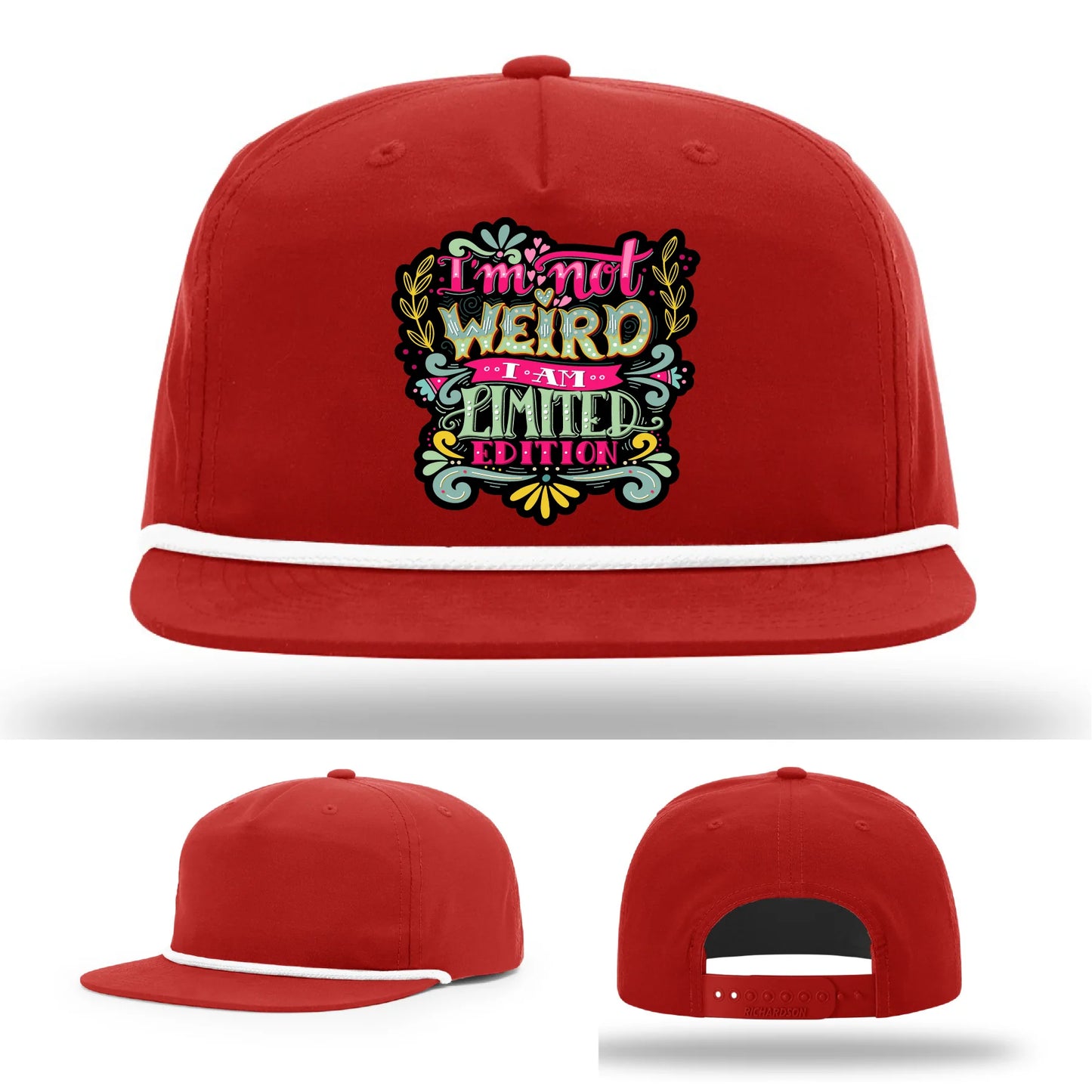 I’m Not Weird Leather Patch Hat