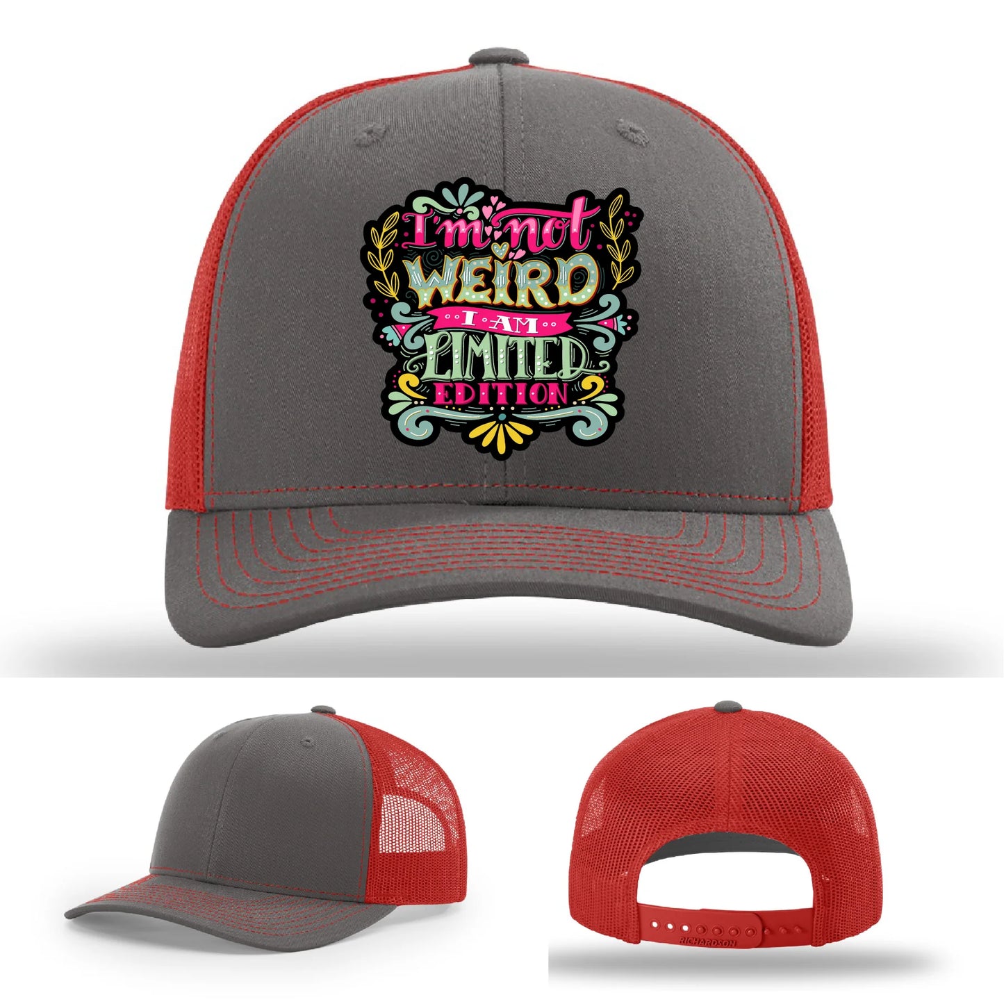 I’m Not Weird Leather Patch Hat