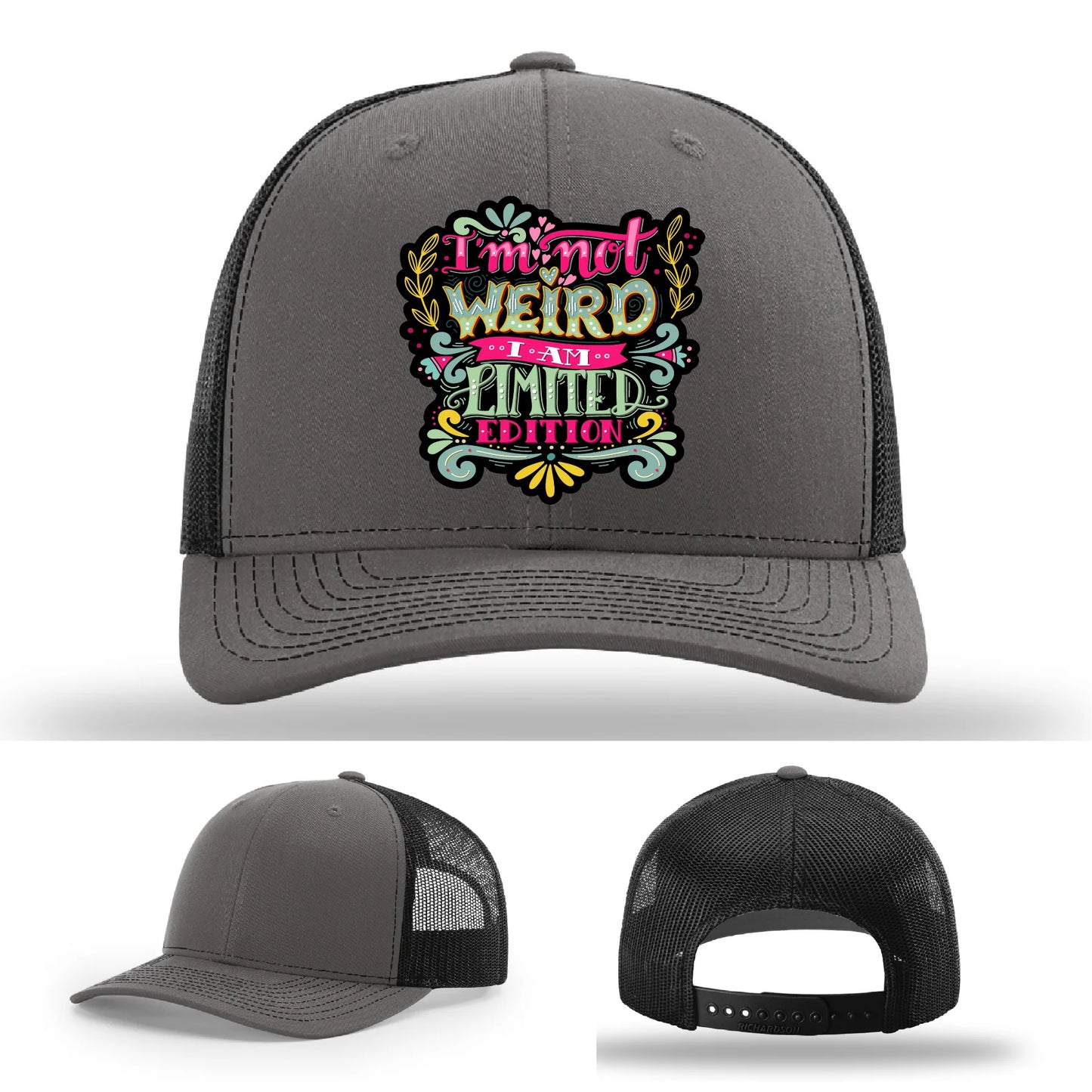 I’m Not Weird Leather Patch Hat
