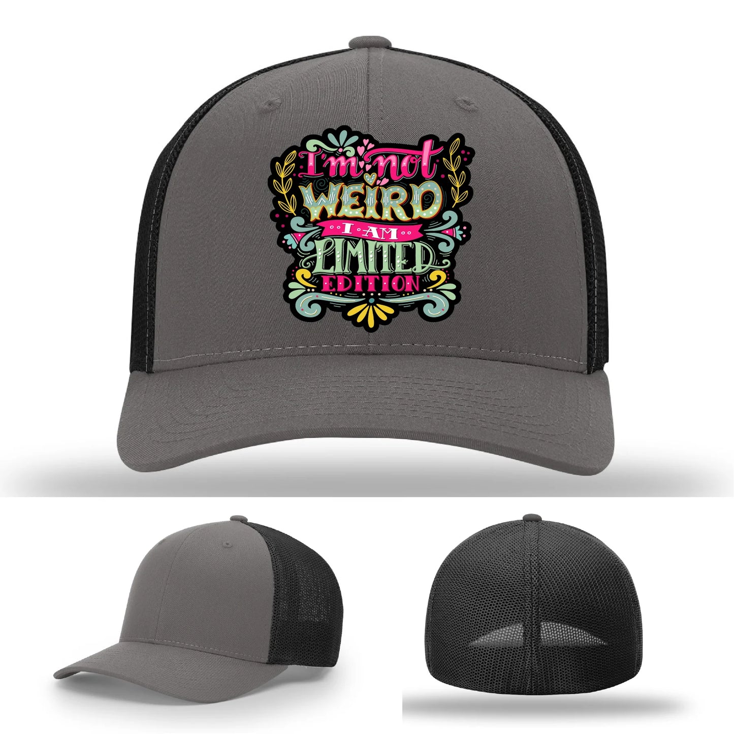 I’m Not Weird Leather Patch Hat