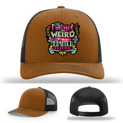 I’m Not Weird Leather Patch Hat