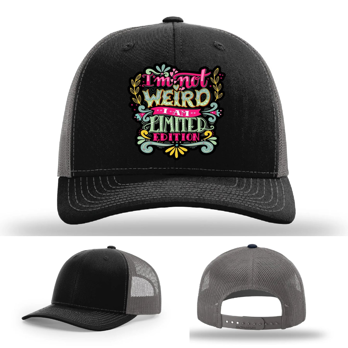 I’m Not Weird Leather Patch Hat