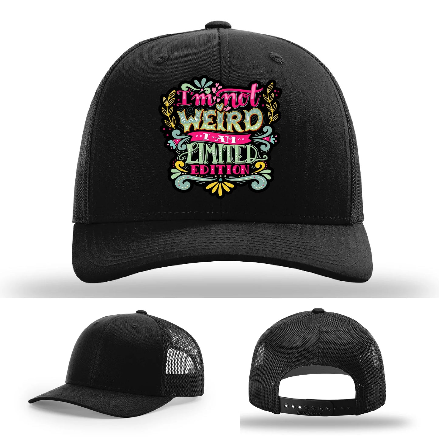 I’m Not Weird Leather Patch Hat