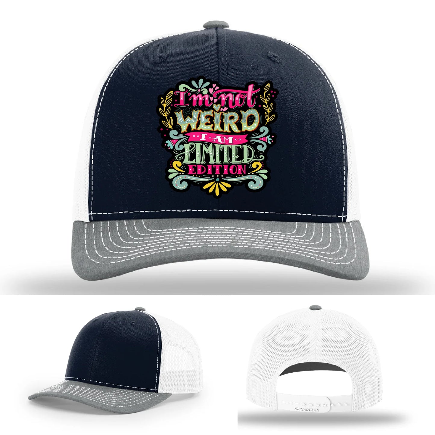 I’m Not Weird Leather Patch Hat