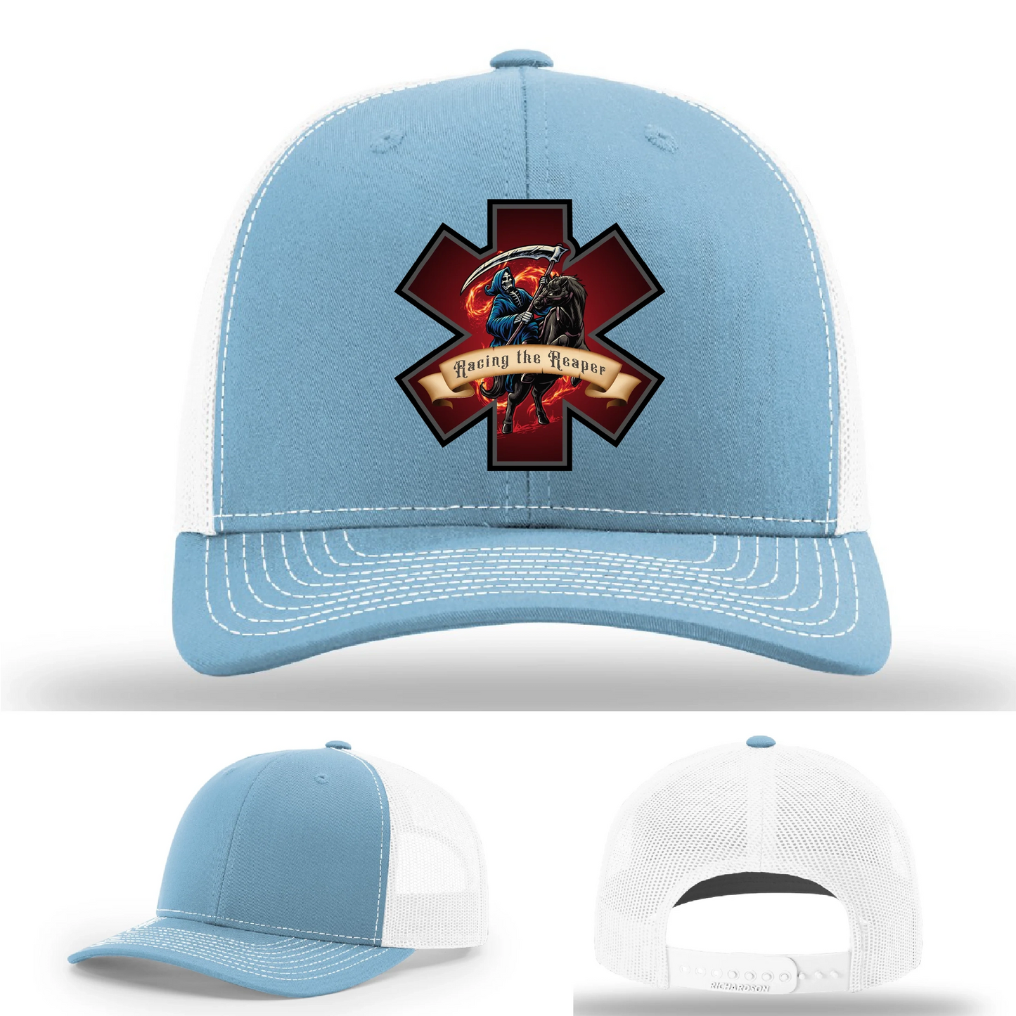 EMS Reaper Hat | Leather Patch First Responder Design