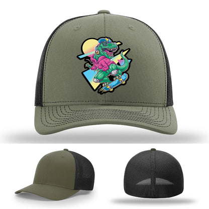 Skater Rex Leather Patch Hat