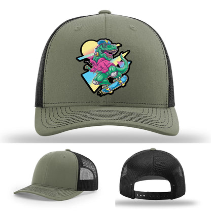 Skater Rex Leather Patch Hat