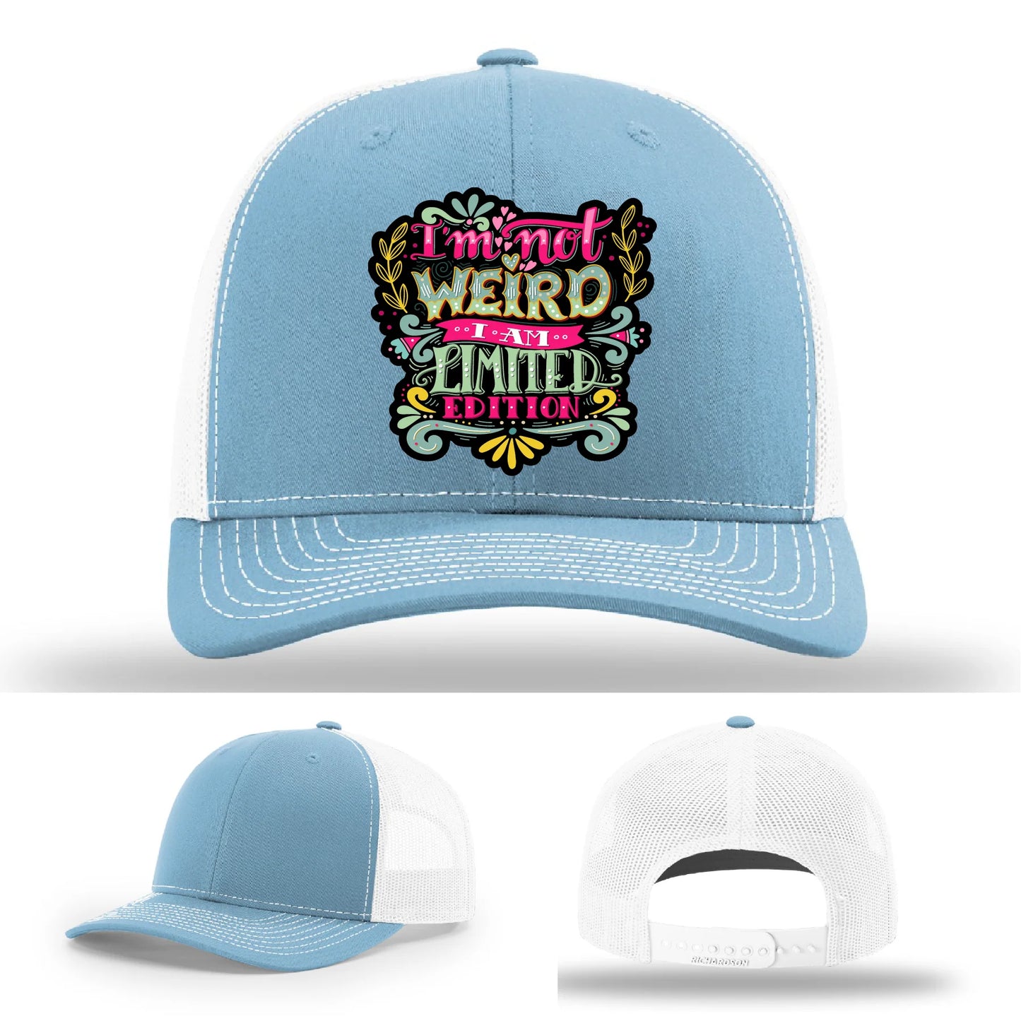 I’m Not Weird Leather Patch Hat