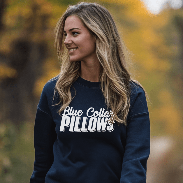 Blue Collar Pillows - Crew Sweatshirt - Navy