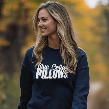Blue Collar Pillows - Crew Sweatshirt - Navy