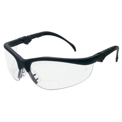 MCR Safety Klondike KD3 Magnifiers Bifocal Safety Glasses with Clear Lenses