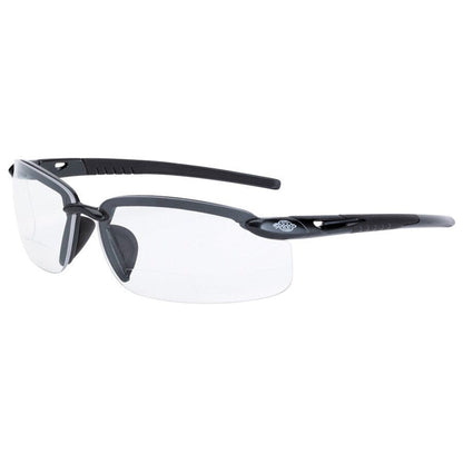 Crossfire ES5 Bifocal Safety Glasses Pearl Gray with Clear Lenses
