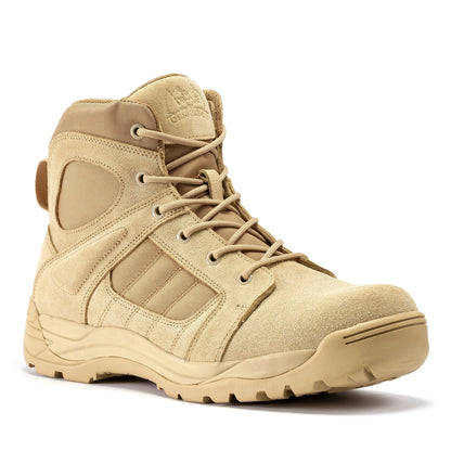 Botas Pro Sand Men's 6 inch Side Zipper Rubber Sole Tactical Boots BMP110