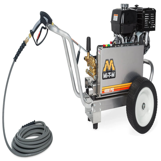 Mi-T-M CBA Aluminum Series Gasoline Belt Drive - CBA-4004-1MCH - Commercial Cleaning