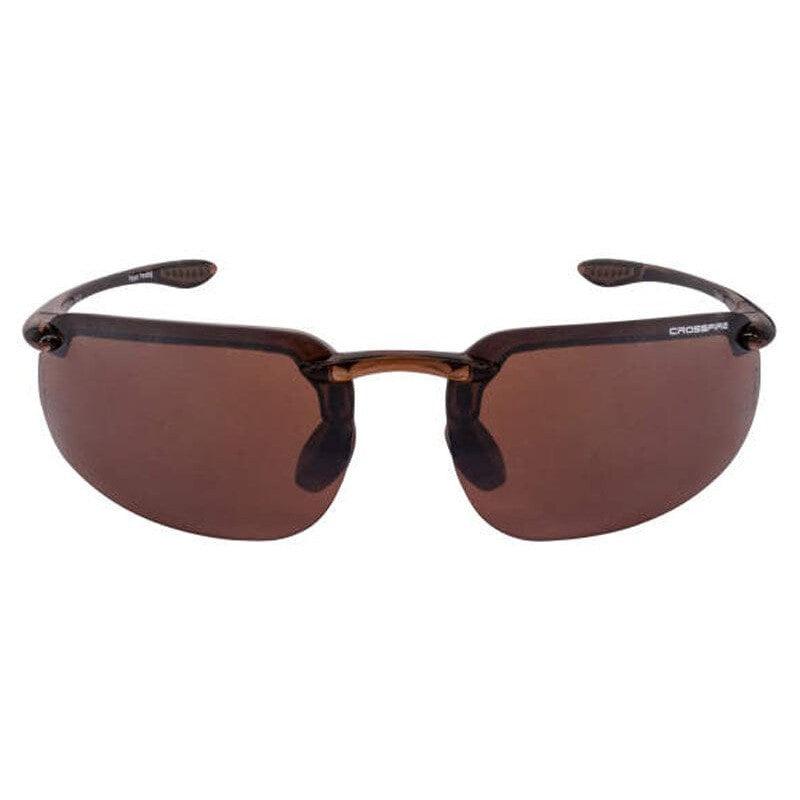 Crossfire ES4 Safety Glasses Brown with HD Brown Flash Mirror Lenses