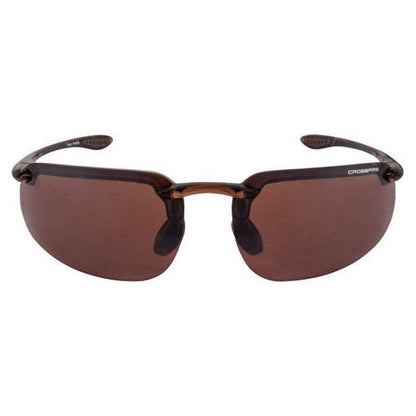 Crossfire ES4 Safety Glasses Brown with HD Brown Flash Mirror Lenses