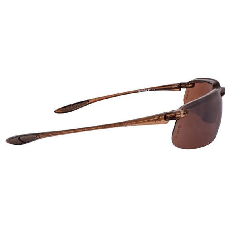Crossfire ES4 Safety Glasses Brown with HD Brown Flash Mirror Lenses
