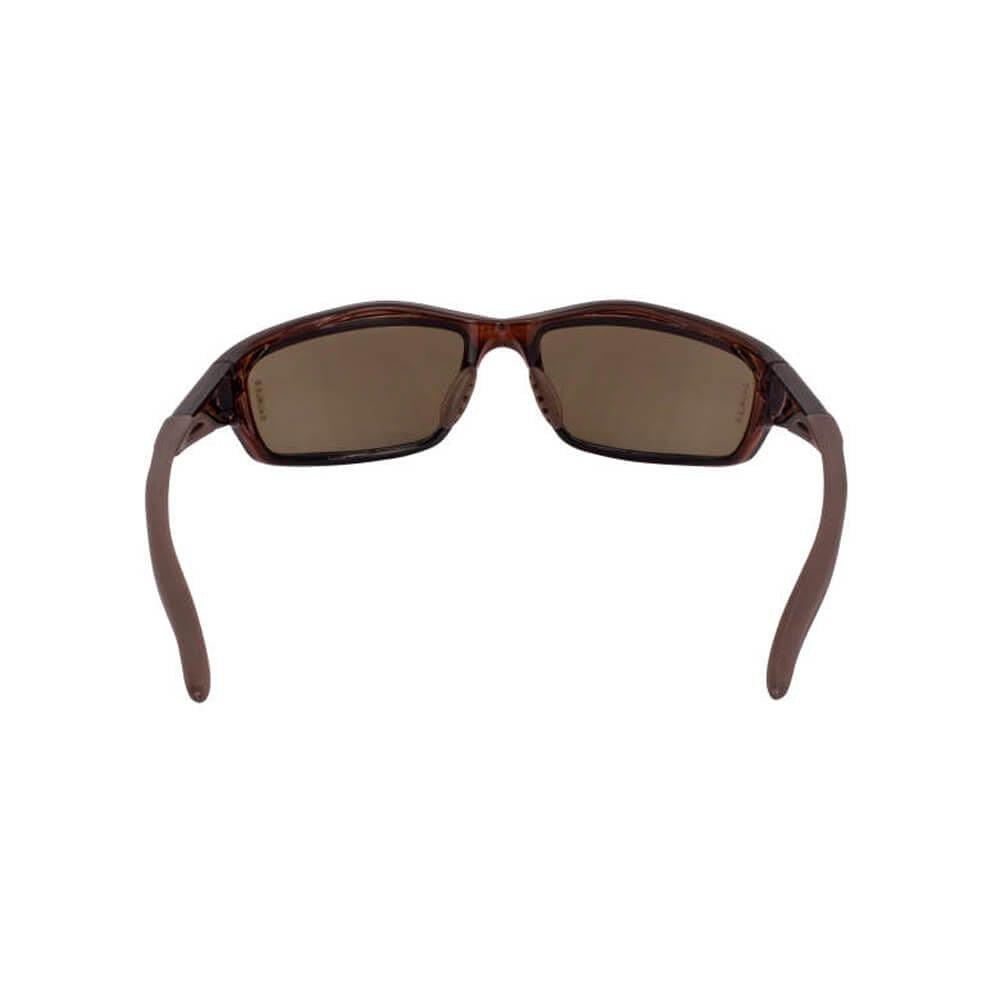 Crossfire Infinity Safety Glasses Brown with HD Brown Polarized Lenses