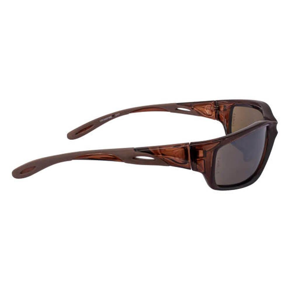 Crossfire Infinity Safety Glasses Brown with HD Brown Polarized Lenses