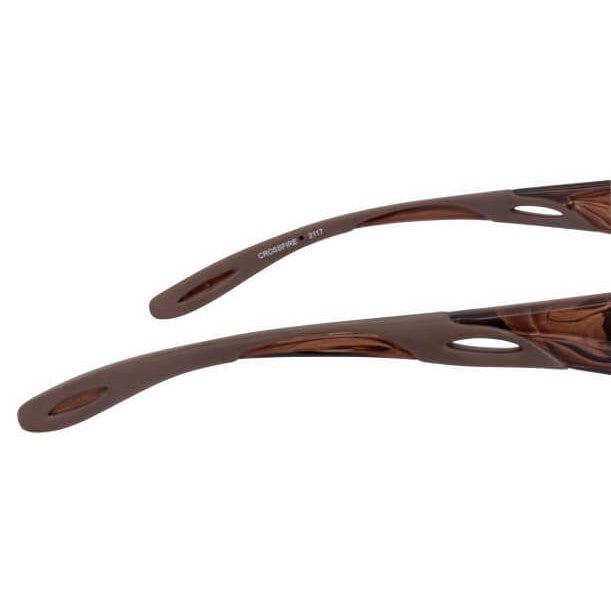 Crossfire Infinity Safety Glasses Brown with HD Brown Mirror Lenses