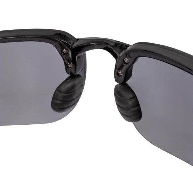 Crossfire ES4 Safety Glasses Black with Silver Mirror Lenses