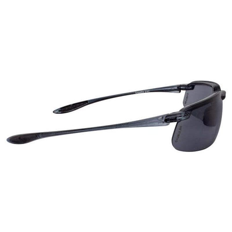 Crossfire ES4 Safety Glasses Black with Smoke Lenses