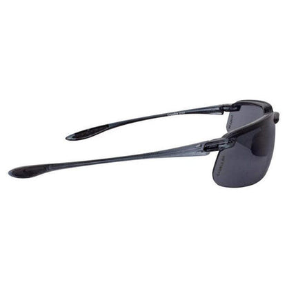 Crossfire ES4 Safety Glasses Black with Smoke Lenses