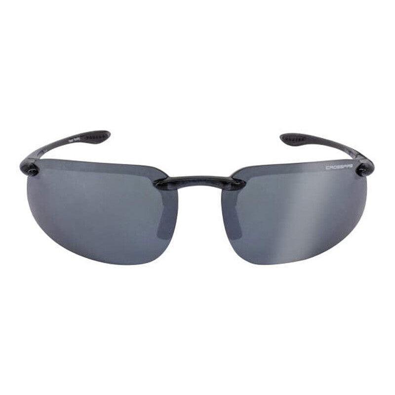 Crossfire ES4 Safety Glasses Black with Silver Mirror Polarized Lenses