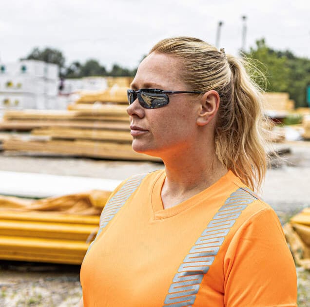 Crossfire ES4 Safety Glasses Brown with HD Brown Flash Mirror Lenses