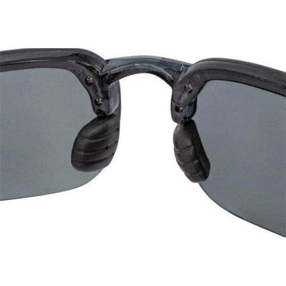 Crossfire ES4 Safety Glasses Black with Silver Mirror Polarized Lenses
