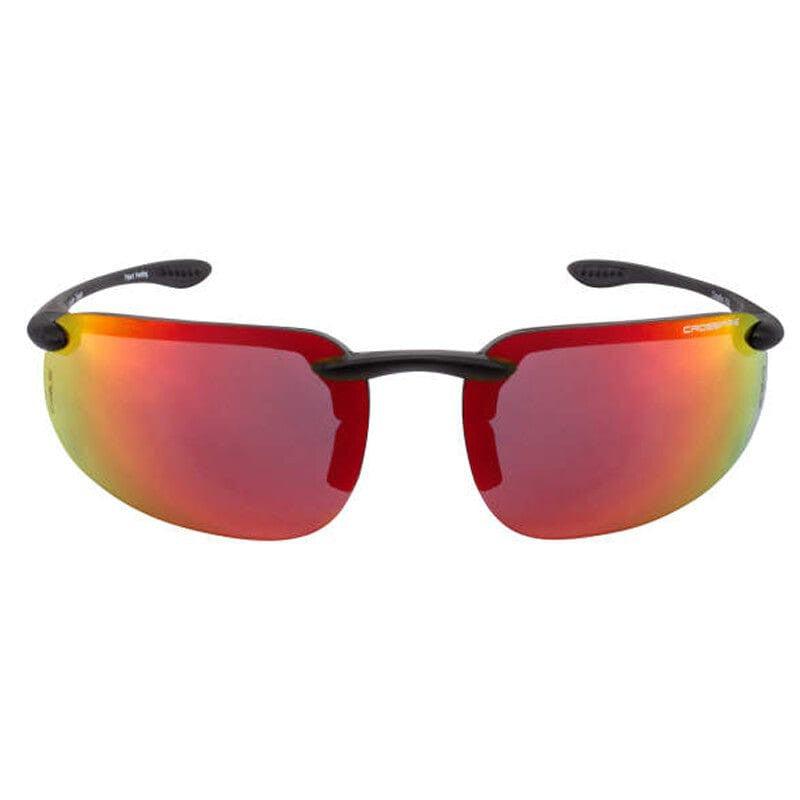 Crossfire ES4 Safety Glasses Black with HD Red Mirror Lenses