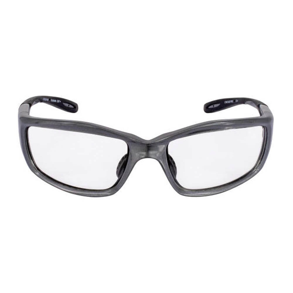 Crossfire Infinity Safety Glasses Pearl Gray with Clear Lenses