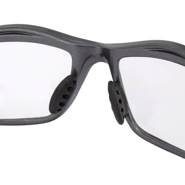 Crossfire Infinity Safety Glasses Pearl Gray with Clear Lenses